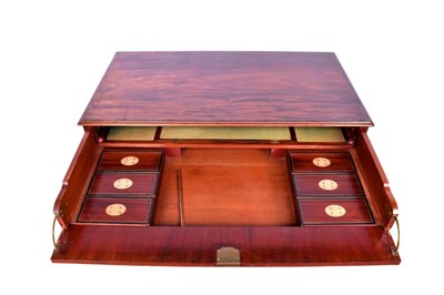 Lot 1334 - Fine George III mahogany architects desk in the manner of Gillows
