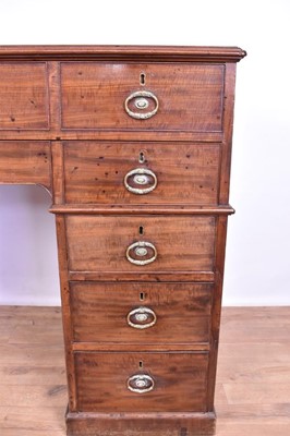 Lot 1334 - Fine George III mahogany architects desk in the manner of Gillows