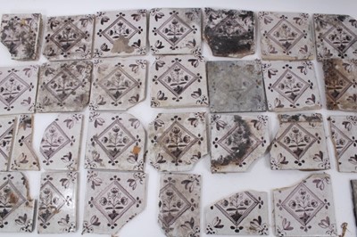 Lot 109 - Collection of antique tiles and fragments