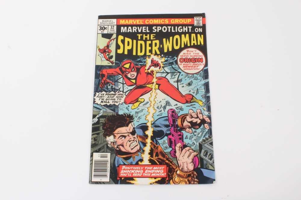 Lot 75 - Marvel Comics Marvel Spotlight on The Spider-Woman #32 (1977) 1st appearance. Priced 30 cents.(1)