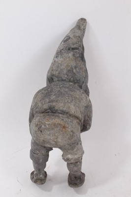 Lot 749 - Antique lead garden gnome