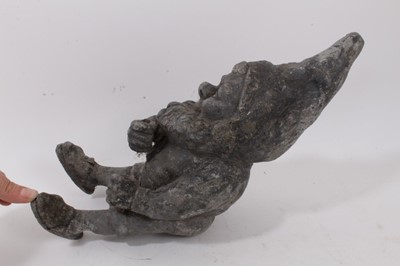 Lot 749 - Antique lead garden gnome