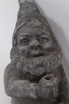 Lot 749 - Antique lead garden gnome