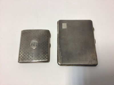 Lot 41 - Two silver cigarette cases