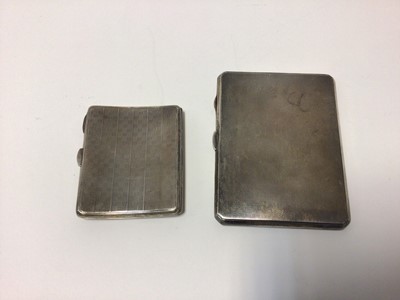 Lot 41 - Two silver cigarette cases