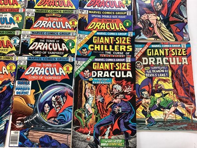 Lot 94 - Marvel Comics The Tomb of Dracula 1972 to 1979. English and American price variants. Approximately 60 issues and some duplicates.