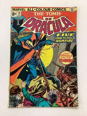 Lot 94 - Marvel Comics The Tomb of Dracula 1972 to 1979. English and American price variants. Approximately 60 issues and some duplicates.