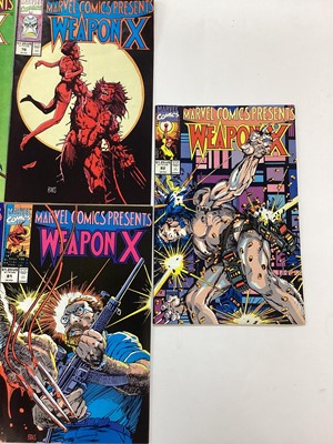 Lot 95 - Selection of 1990's Marvel Comics Weapon X #73 #74 #75 #76 #77 #78 #79 #80 #81 #82 together with "Before Wolverine there was Weapon X" #72.