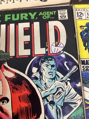 Lot 131 - Small group of Marvel Comics Nick Fury, Agents of Shield 1968 to 1970. 12 and 15 cents. (11)
