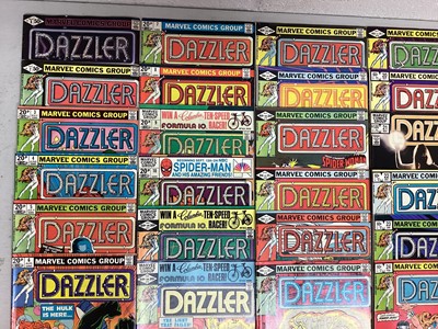 Lot 133 - Group of Marvel Comics, Dazzler. (1981 to 1986) Includes Issues 1 - 30, 32 - 37 and 39 - 41. English and American price variants. Approximately 39 comics.