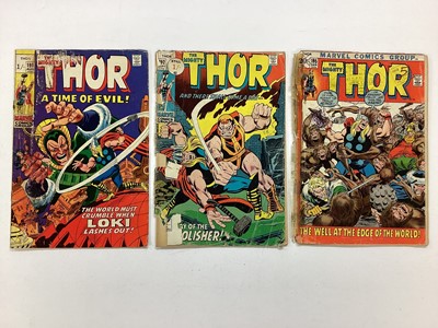 Lot 134 - Large quantity of Marvel comics, The mighty Thor. (1969 - 1979) English and American price variants. Approximately 75 comics.