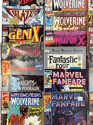 Lot 154 - Large box of Marvel comics. (1990's and early 2000's) To include Wolverine, Moon Knight, Captain America, Deathlok, the Punisher and many others. Approximately 340 comics.