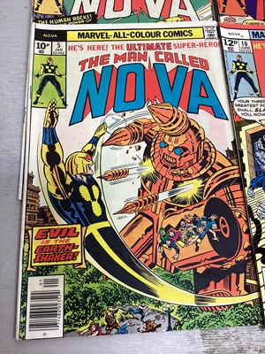 Lot 136 - Marvel comics Nova (1976 to 1979) To include issue No. 1 the origin of Nova. Complete run from issue 1 - 25. English and American price variants. (19)