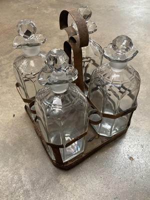 Lot 150 - Regency four bottle decanter stand