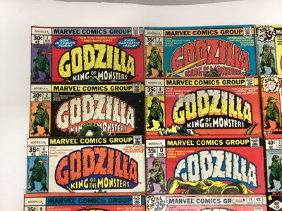 Lot 170 - Marvel Comics, 1970's Godzilla King of Monsters #1 #2 #4 #6 #7 #8 #13 #15 #16 #17 #22 #24