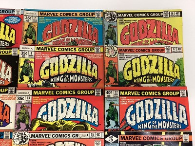 Lot 170 - Marvel Comics, 1970's Godzilla King of Monsters #1 #2 #4 #6 #7 #8 #13 #15 #16 #17 #22 #24