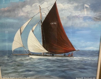Lot 147 - Kenneth Baldwin oil on canvas marine scene