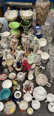 Lot 167 - Collection of figurines and other ornaments and glass  including Lladro, Doulton, and others