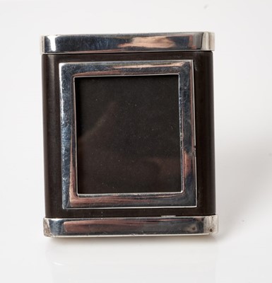 Lot 309 - Contemporary Asprey silver mounted hardwood small photograph frame