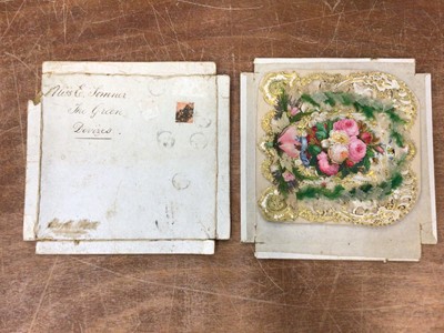 Lot 96 - A charming Victorian valentines card