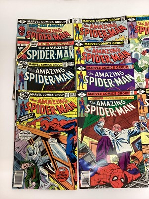 Lot 155 - Marvel Comics, 1970's The Amazing Spider-Man #188 #189 #193 & #195-199 together with The Amazing Spider-Man king size annual #13 & 11
