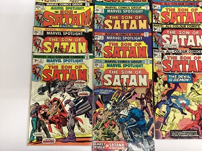 Lot 156 - Marvel Comics, 1970's Marvel Spotlight on The Son of Satan #12-24 missing #15, First appearance and Origin of Son of Satan. Together with The Son of Satan #1-8 missing #5.