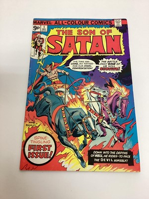 Lot 156 - Marvel Comics, 1970's Marvel Spotlight on The Son of Satan #12-24 missing #15, First appearance and Origin of Son of Satan. Together with The Son of Satan #1-8 missing #5.