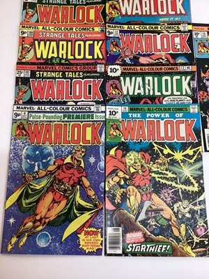 Lot 141 - Marvel Comics, 1970's Strange Tales Featuring Warlock #178 #179 #189, first appearance of Galmora together 1970's #9-15 Warlock comics