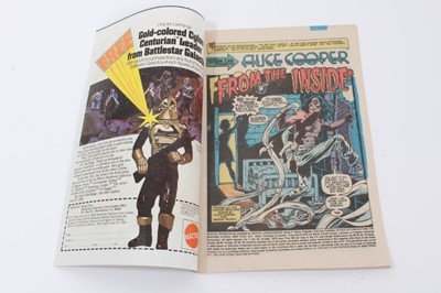 Lot 142 - Marvel Comics, 1979 Bronze Age special 50th anniversary Alice Cooper. First appearance of Alice Cooper