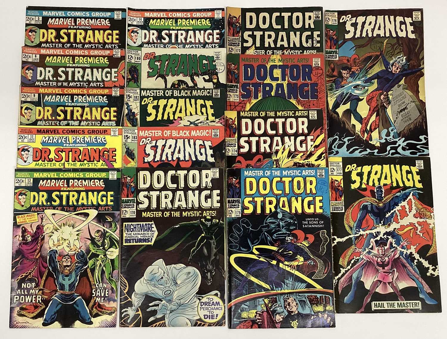 Lot 143 - Quantity of Marvel Comics, 1960's & 70's Dr. Strange and Marvel Premiere Featuring Dr. Strange