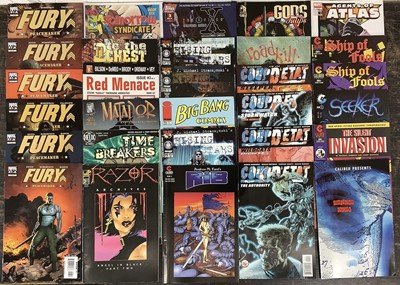Lot 247 - Large quantity of Dark Horse Comics, Malibu Comics and Caliber Comics to include Danger Girl, Harvest Lieberman Lorimer issues 2-5, Fury "Peacemaker", 1963 Tomorrow Syndicate and others