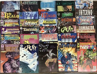 Lot 247 - Large quantity of Dark Horse Comics, Malibu Comics and Caliber Comics to include Danger Girl, Harvest Lieberman Lorimer issues 2-5, Fury "Peacemaker", 1963 Tomorrow Syndicate and others