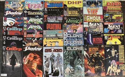 Lot 247 - Large quantity of Dark Horse Comics, Malibu Comics and Caliber Comics to include Danger Girl, Harvest Lieberman Lorimer issues 2-5, Fury "Peacemaker", 1963 Tomorrow Syndicate and others