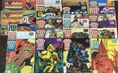 Lot 245 - Box of 2000 ad monthly comic's together with Judge Dredd comics