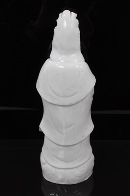 Lot 128 - Chinese blanc-de-Chine figure of Guanyin