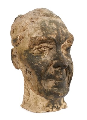 Lot 1295 - L. Hutchinson (20th century) terracotta portrait bust of Lucy Harwood. Provenance: Purchased sale of works by Students of the East Anglian School of Painting and Drawing, offered together with orig...