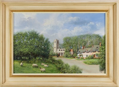 Lot 1263 - *Clive Madgwick (1939-2005) oil on canvas - Little Waldingfield, signed, dated 2001 verso, framed