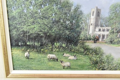 Lot 1275 - *Clive Madgwick (1939-2005) oil on canvas - Great Waldingfield, signed, dated 2001 verso, framed