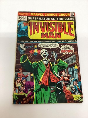 Lot 162 - Marvel Comics, 1973 Supernatural Thrillers featuring The Invisible Man #2 together with The Living Mummy #5 #7 #10 #13 #15