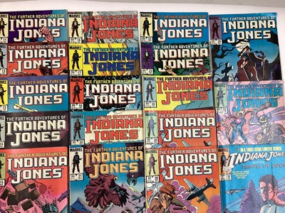 Lot 165 - Marvel comics Raiders of the lost ark issue 1 - 3 (1981) and a group of The further adventures of Indian jones comics (1983 - 1986) Approximately 28 comics.