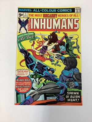 Lot 166 - Marvel comics The Inhumans (1975 to 1977) Complete series from issue 1 - 12. English and American price variants. (12)