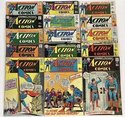 Lot 115 - Action Comics, 1969-1970 Superman & Legion of Super-Heroes. #377-391