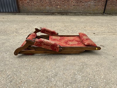 Lot 75 - Early 20th century campaign style folding chair