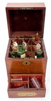 Lot 806 - 19th century mahogany cased apothecary box of...