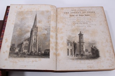 Lot 892 - Thomas Wright - The History and Topography of The County Of Essex, illustrated by William Bartlett