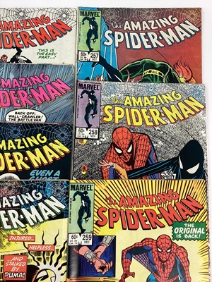 Lot 117 - Marvel comics The Amazing Spider-Man (1984) 11 issues from 248 - 251 and 253 - 259. All priced 60 cents. (11)
