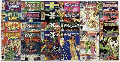Lot 119 - Group of Marvel Comics Mini series. 14 complete to include Kitty Pryde and Wolverine, Fantastic Four versus the X-men, Iceman, Nightcrawler and others. And 2 incomplete mini series, the jack of hea...