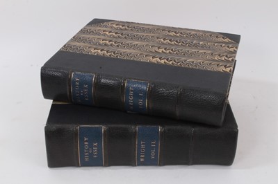 Lot 896 - Thomas Wright and W. Bartlett (illustrator) - 'The History & Topography of the County of Essex, published London, Virtue, c.1831, 2 volumes, engraved folding map and 100 engraved plates, good quali...