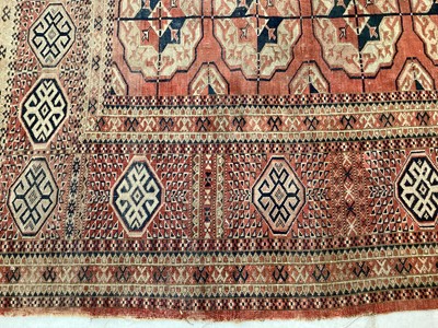 Lot 1510 - Good antique Tekke carpet