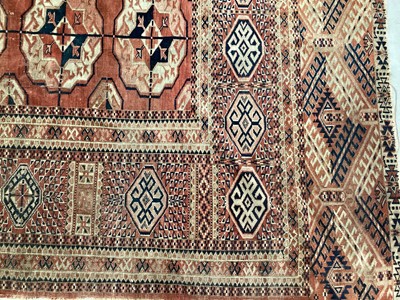 Lot 1510 - Good antique Tekke carpet